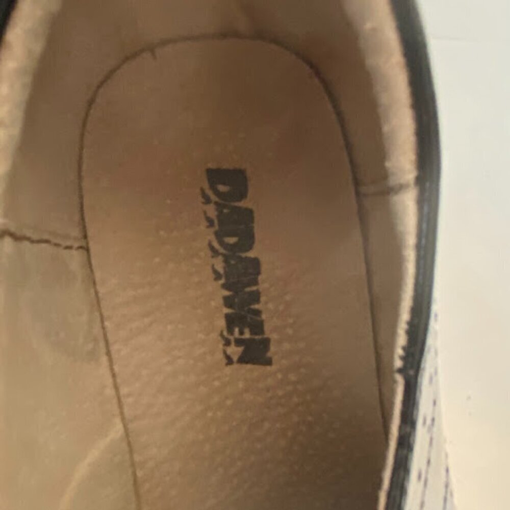 DADAWEN Patent Leather Women's Platform Wingtip Oxfords Size 8 - Picture 4 of 12